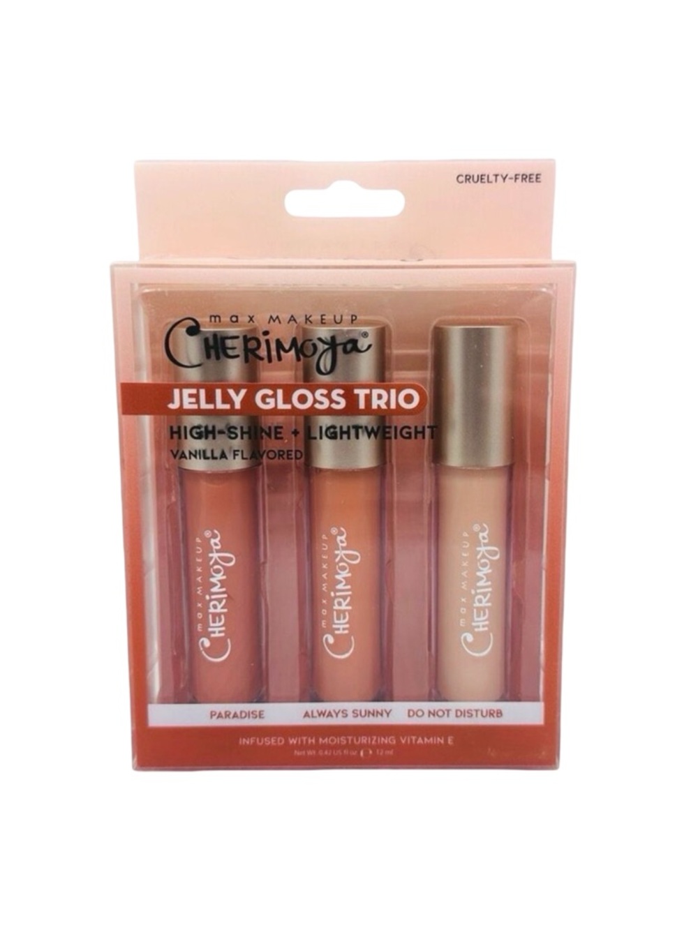 Max Makeup Cherimoya Jelly Gloss Trio - 0.42 fl oz / 12 ml